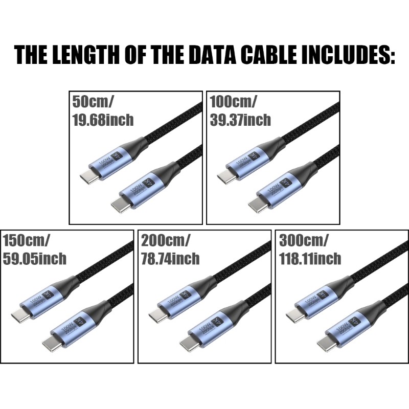 USB C to USB C 3.2 Gen 2 Full Function Cable Fast Charging Data Cord for Phones gallery