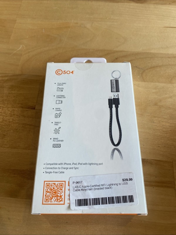 Lab Sync And Charge Lightning Cable Key Chain MFi-Certified gallery