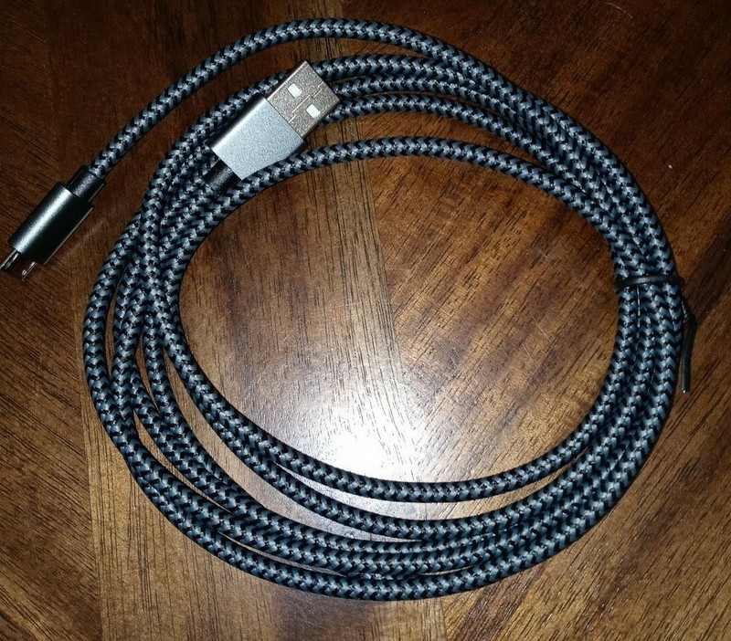 1(Pk)Rampow USB-C to USB-A 3.0 Cable Grey Braided 1M (3 feet).New gallery