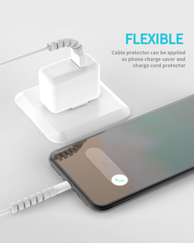 Cable Protector for Phone Pad Notebook Silicone Cord Protector 8 PCS Charger Pro gallery