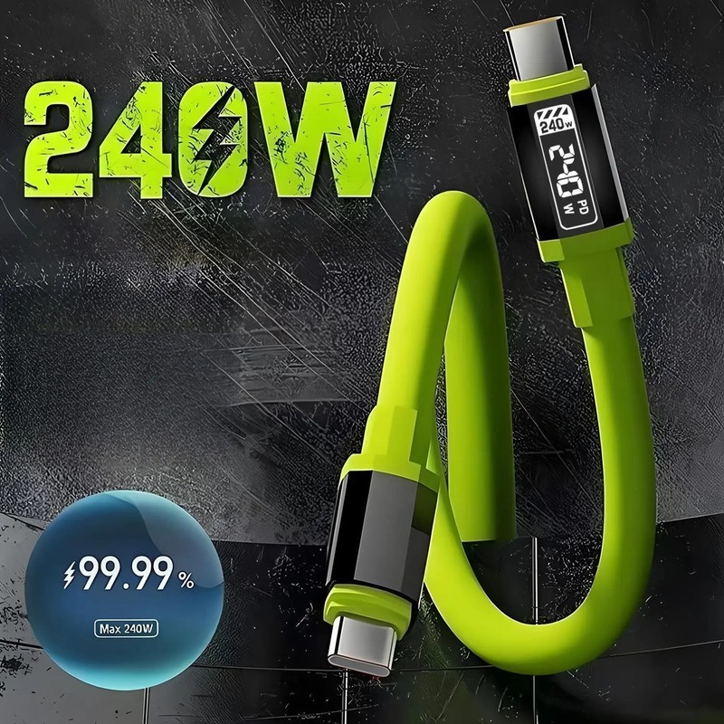 240W PD USB C to C Super Fast Charging Cable Type C Cord for Laptop Phone