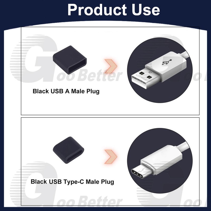 52pcs USB-C Port Covers Silicone Dust Plugs Protector for Phone Charging Port gallery