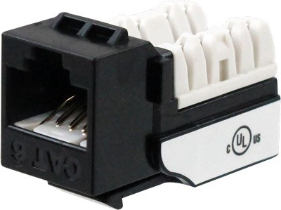 Wavenet Cat6 jack black 25 pack TDWAV-6EKSJBK-25PK Adapters & Cables