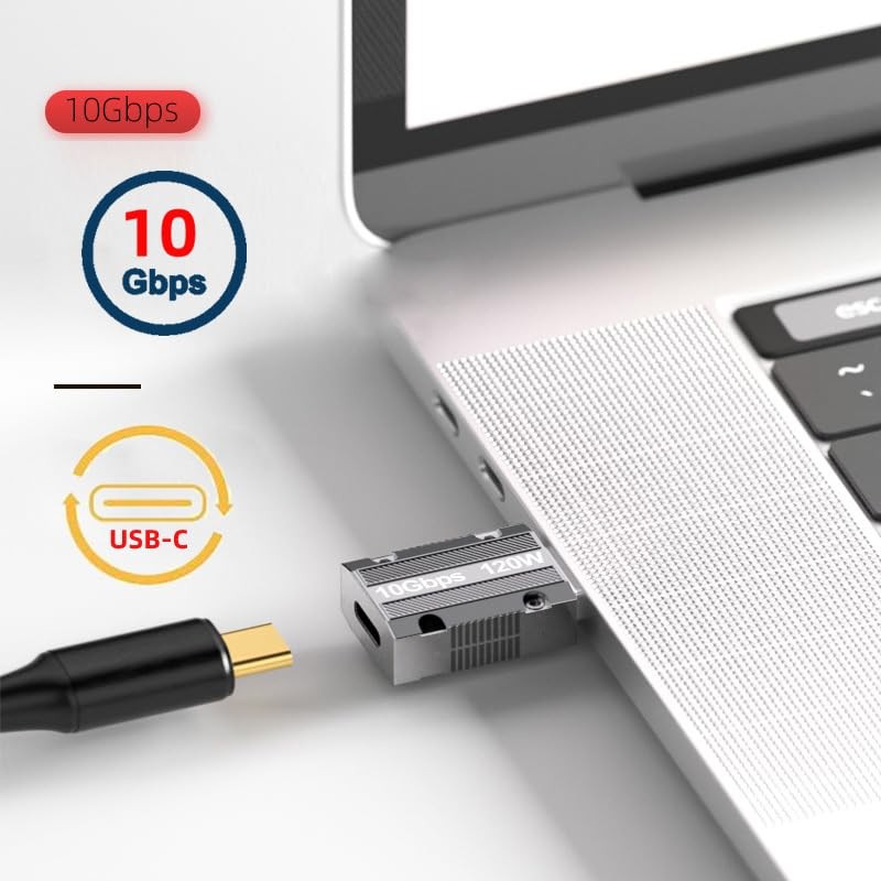 CY USB-C USB 3.1 Type C Female to 3.0 A Male 10Gbps Data Silver Straight gallery