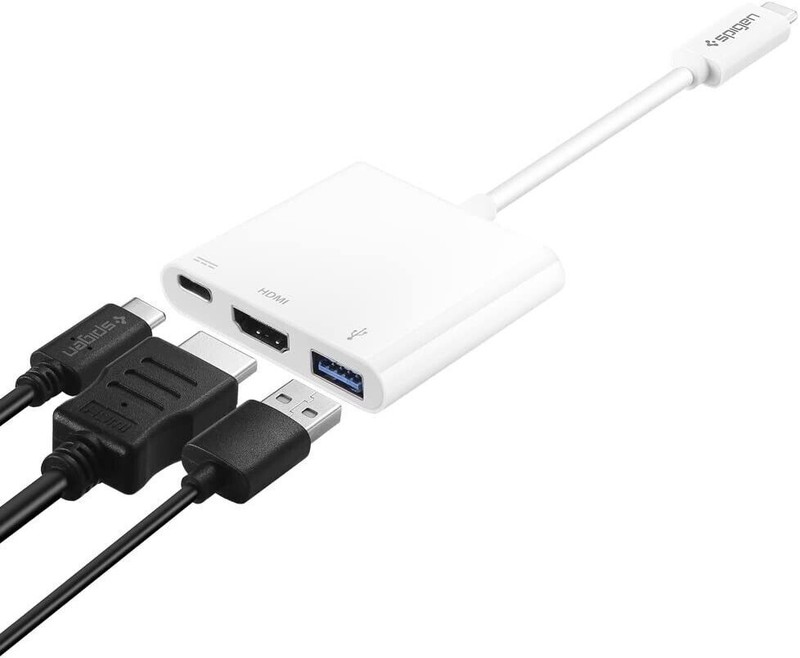 Spigen CA030C USB-C Multiport Digital AV Adapter For MacBook pro/ Air gallery