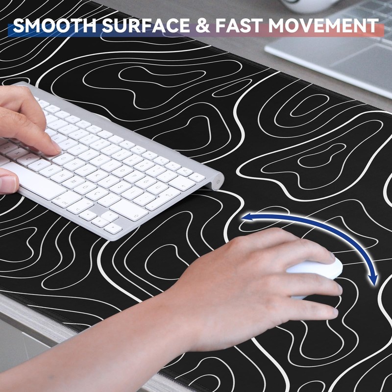 Gaming Mouse Pad Big Mousepad with Non-Slip Rubber Base, 31.5 x 11.8 in XL La... gallery
