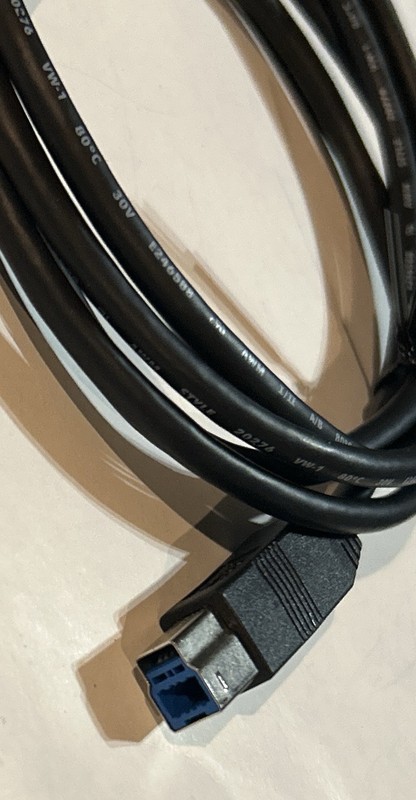 5’ USB Cable Standard Black Style 20276 New VW-1 - 30V gallery