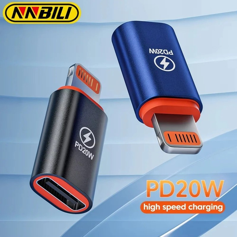 USB C to 8-Pin Fast Charging Adapter 20W PD Type C Charging Converter Phone gallery