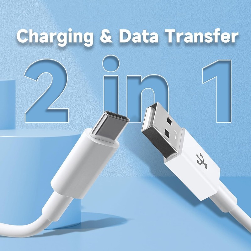 Durable 10ft USB A to USB C Charging Cords - Ideal for Security Cameras & Phones gallery