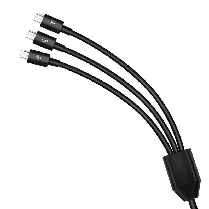 Micro USB Splitter Cable 3FT, 1 to 3 USB-A to Multiple Usbmicro Extender Cord, S gallery