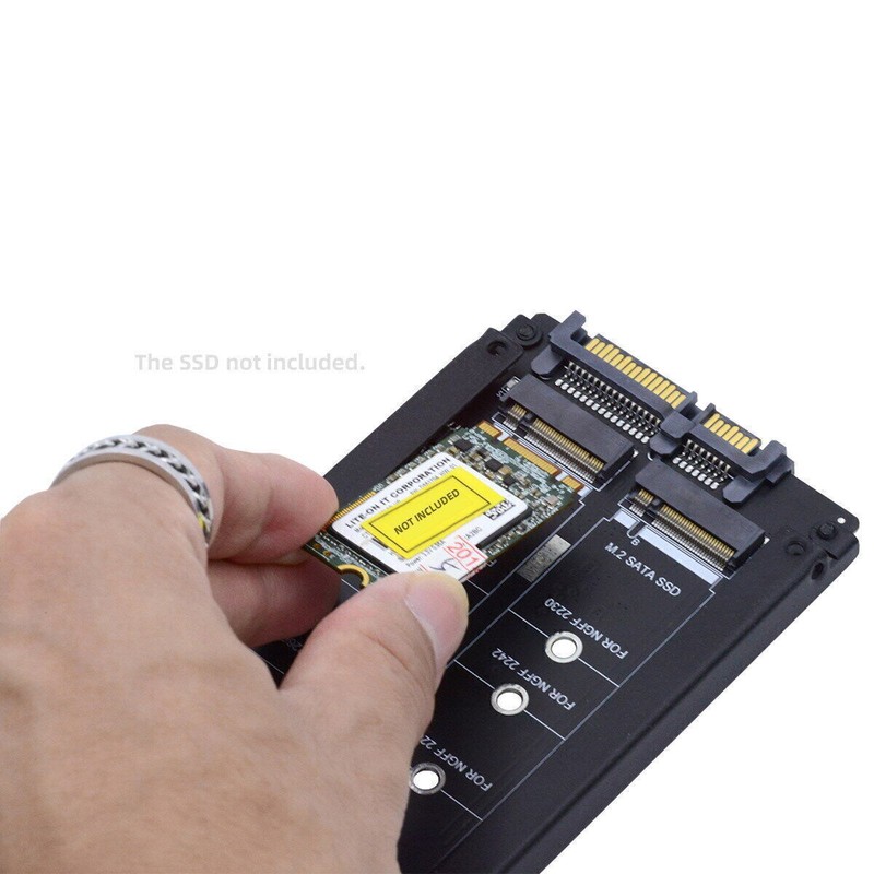 NFHK 2.5inch SATA HDD Disk Drive to Dual NGFF B+M Key M.2 SSD Card JBOD gallery