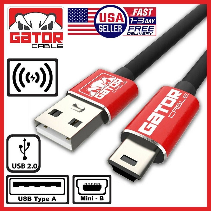 USB 2.0 A to Mini B 5-Pin USB Male Data Sync Charger Cable PC GPS Camera DS PS3
