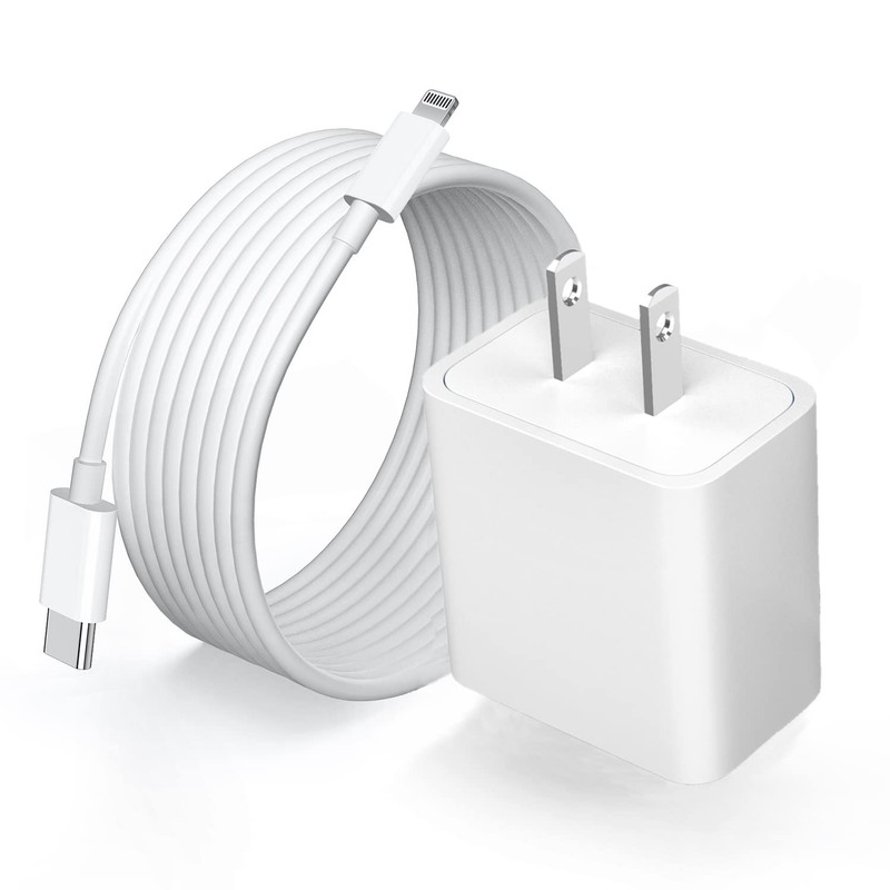 iPhone Charger Fast Charging,Fast 20W PD 6FT(1Pack C-L), White