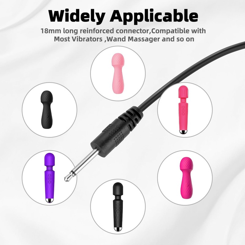 Vibrating Massager Charger with DC 2.5mm Fast Charging Cable Replacement Cord... gallery