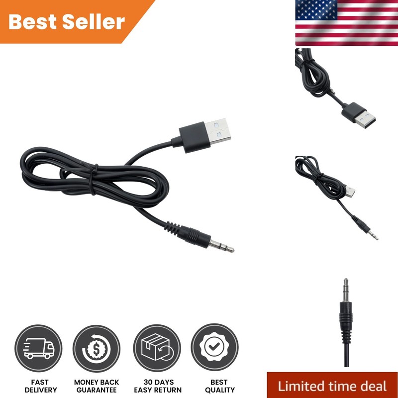 High-Quality USB 2.0 to 3.5mm AUX Adapter – Replacement for Protear Earmuffs