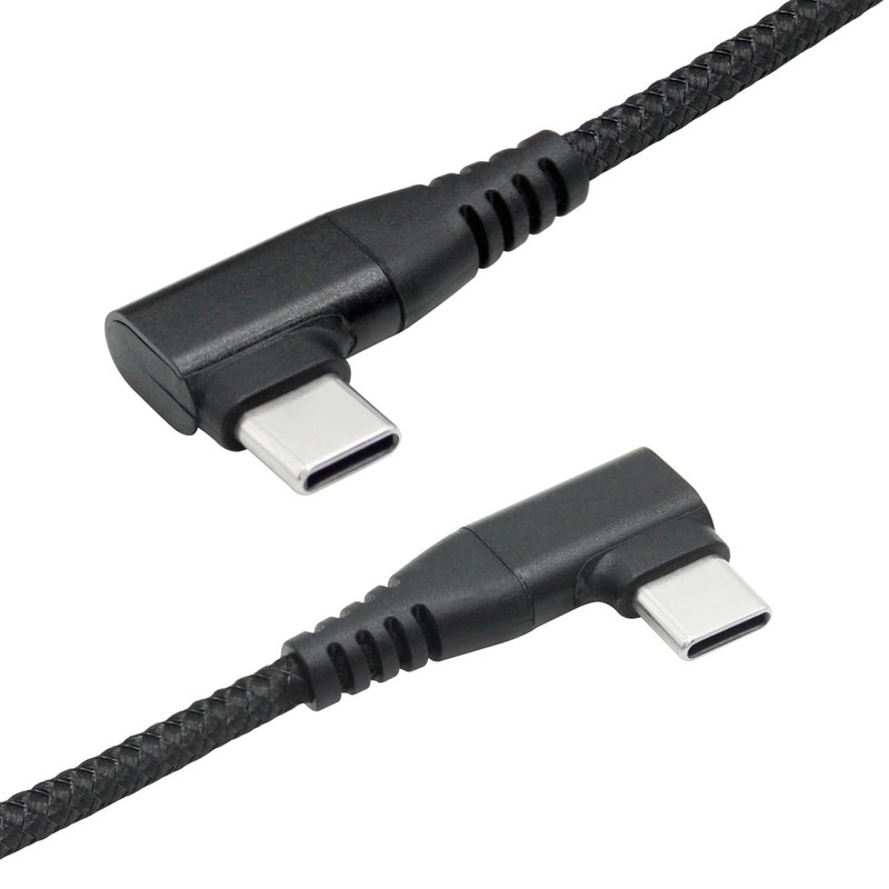 90 Degree Nylon Braided USB C Cable 60W - Fast Charging for Laptops & Phones gallery