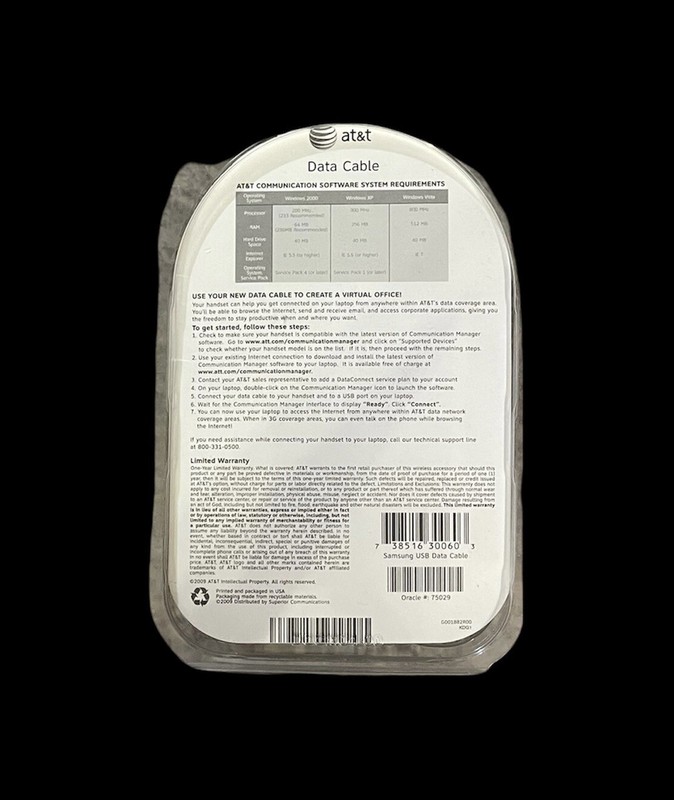 SAMSUNG USB DATA CABLE New in Factory Packaging A117, A127, A517, A737, et al gallery