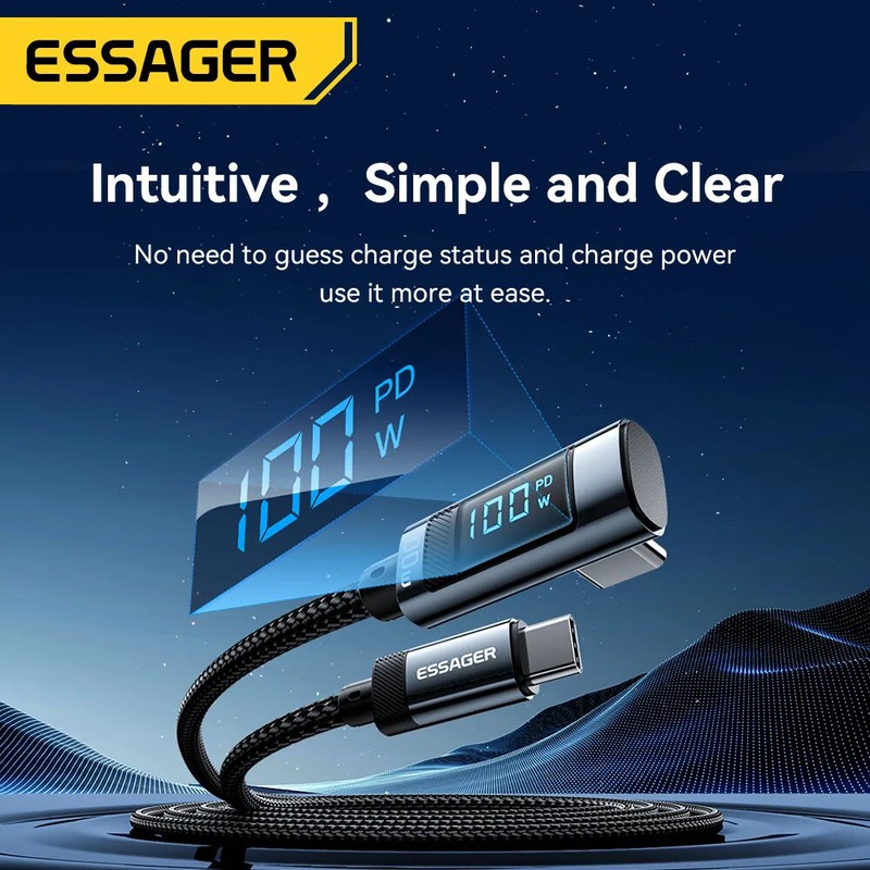 2 PACK PD 100W USB C To Type C Charger Cable 5A Fast Charging Cord For Macbook gallery