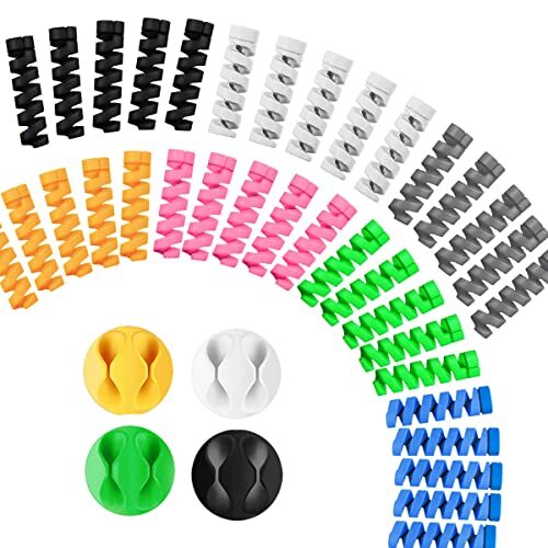 35 Pack Charging Cable Protector Spiral Tube Wire Protectors Cord Sleeve