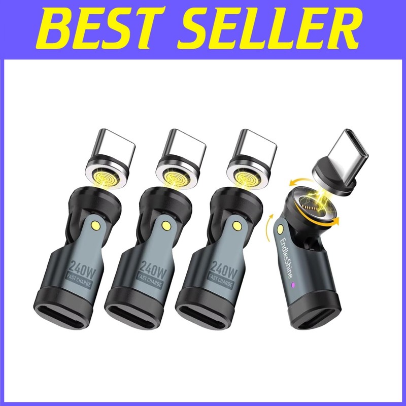 540° Rotating Swivel Connector PD Fast Charging Adapter