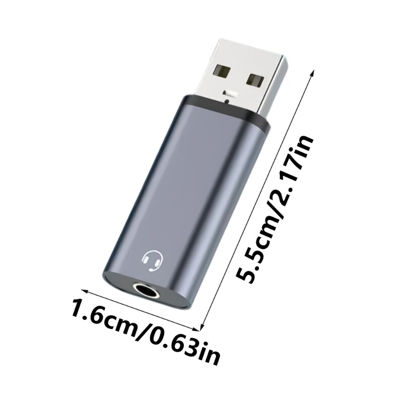 USB To 3.5mm Audios Adapter Stereo Sound Card For Laptop/Desktops Connection gallery