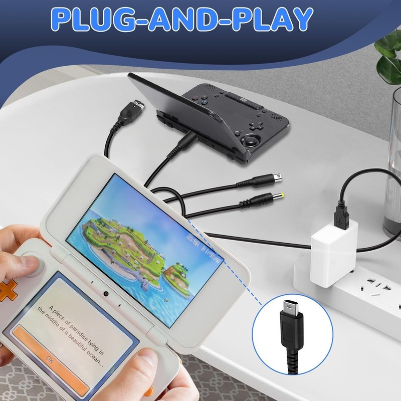 Nylon-Braided 5-in-1 USB Cable - Safe Fast Charging & Data Transfer for Gamers gallery