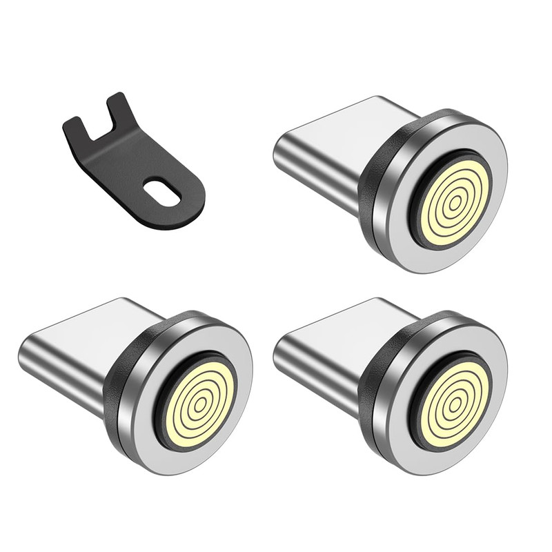 9Pin Magnetic Charging Cable Type C Tips Connectors Head Fast Charging for Type