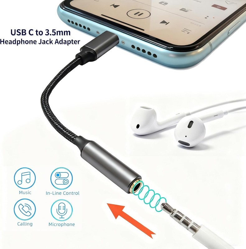 Compact USB-C to Aux Adapter: Sound & Durability for Music Lovers gallery