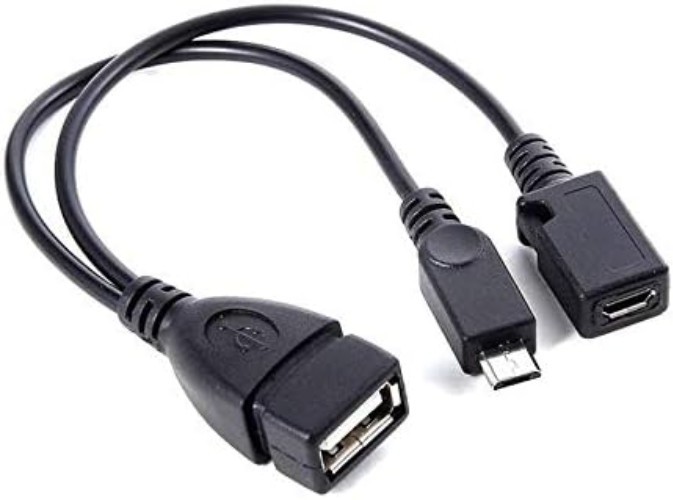 High-Quality 6-Inch USB OTG Cable for Efficient Device Expansion - Black Matte gallery