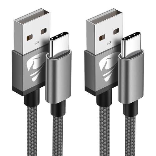 USB C Cable 10 FT 2Pack USB A to USB C 3A Fast Charging 10FT Long Type C Gray gallery