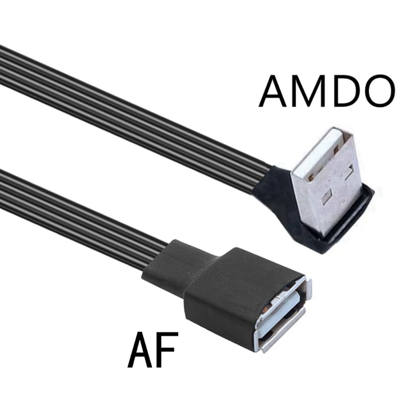 /Straight Head/90 Degree Angled USB 2.0 Extension Cable Line For Computer Car gallery