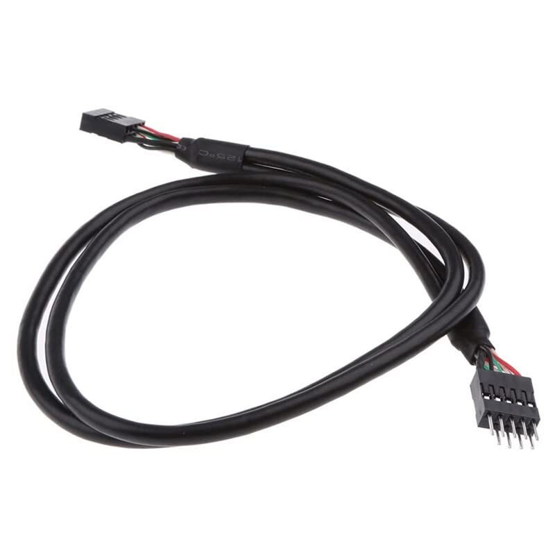 USB Header Extension Cable USB 2.0 9-Pin Male to Female for Motherboard 2 Pack gallery