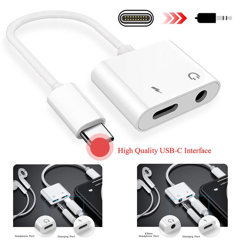 2in1 USB-C to AUX 3.5mm Cable Audio Adapter For S20 S21 S22 S23 S24 S25 Note 8 9 gallery