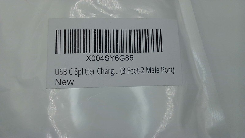 USB C Cable 3FT, 3 In 1 USB C Charging,3A Splitter Black gallery