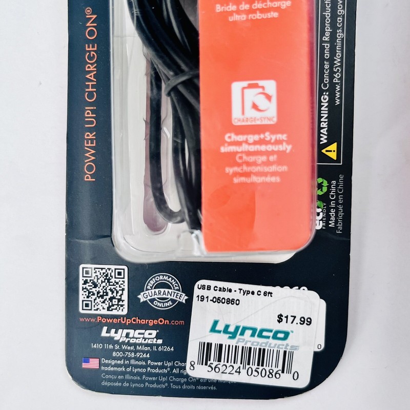 Charge and Sync USB Cable Type C 6ft Lot of 2 gallery