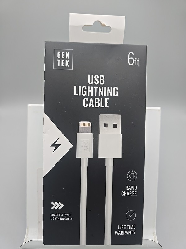 GenTek USB Lighting Cable 6Ft