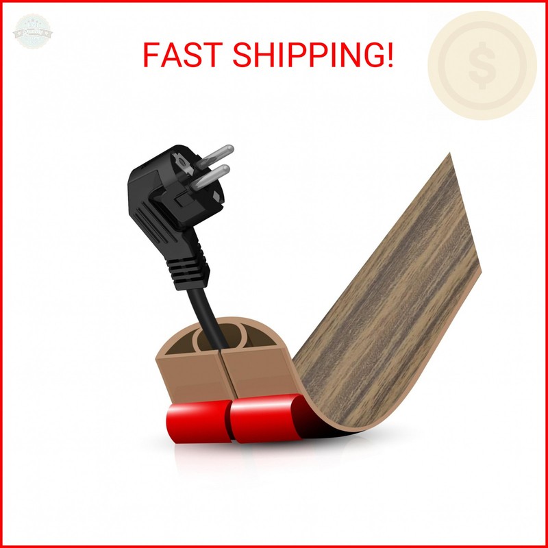 Floor Cord Cover Self Adhesive Cord Hider,3.3FT Cable Management, Extension Stri