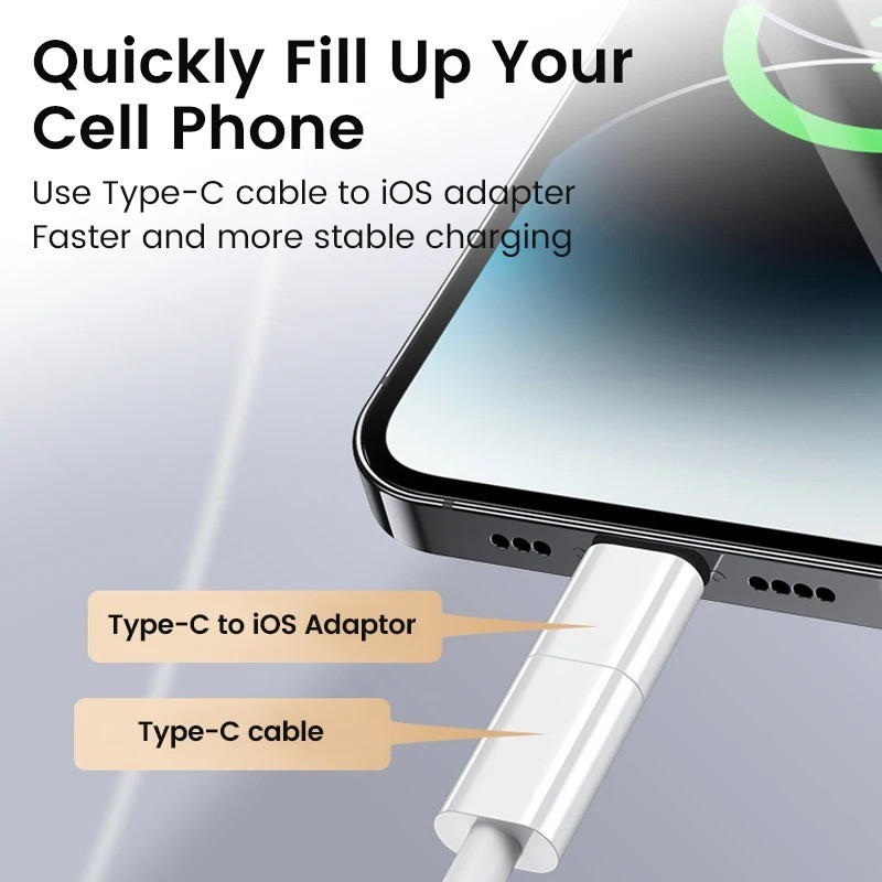 USB C Female to Lightning Male Adapter 1 Pack, Apple MFi Certified gallery