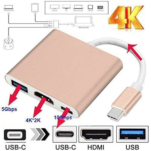 For Samsung Galaxy Note9 Note8 Note10 USB Type-C to HDMI Mirror Cable 4K Adapter gallery