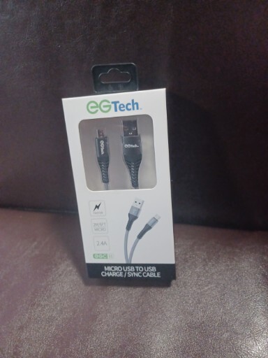 Eg Tech Micro Usb to usb Charger/sync Cable 6ft