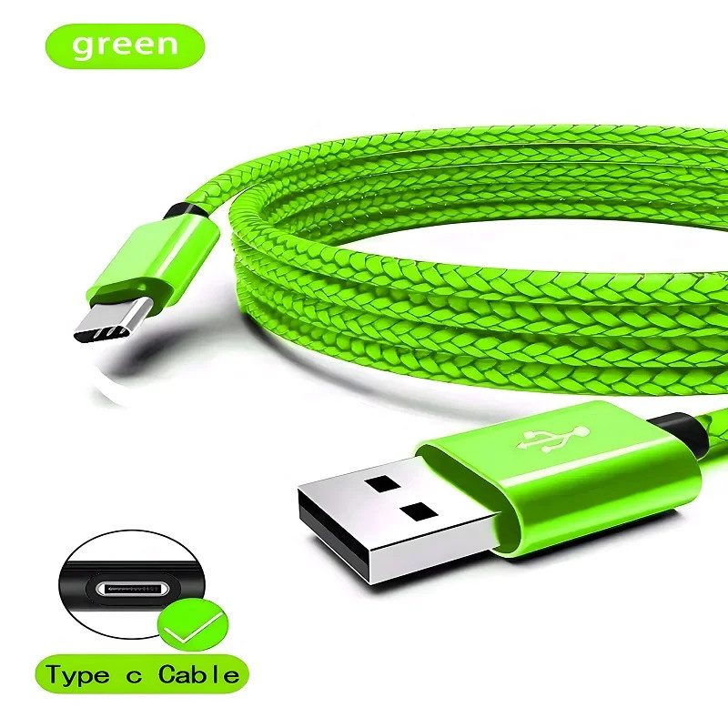 USB-C Charging Cable Fast Charge Data Sync Cord for Android 1Pcs 3Pcs