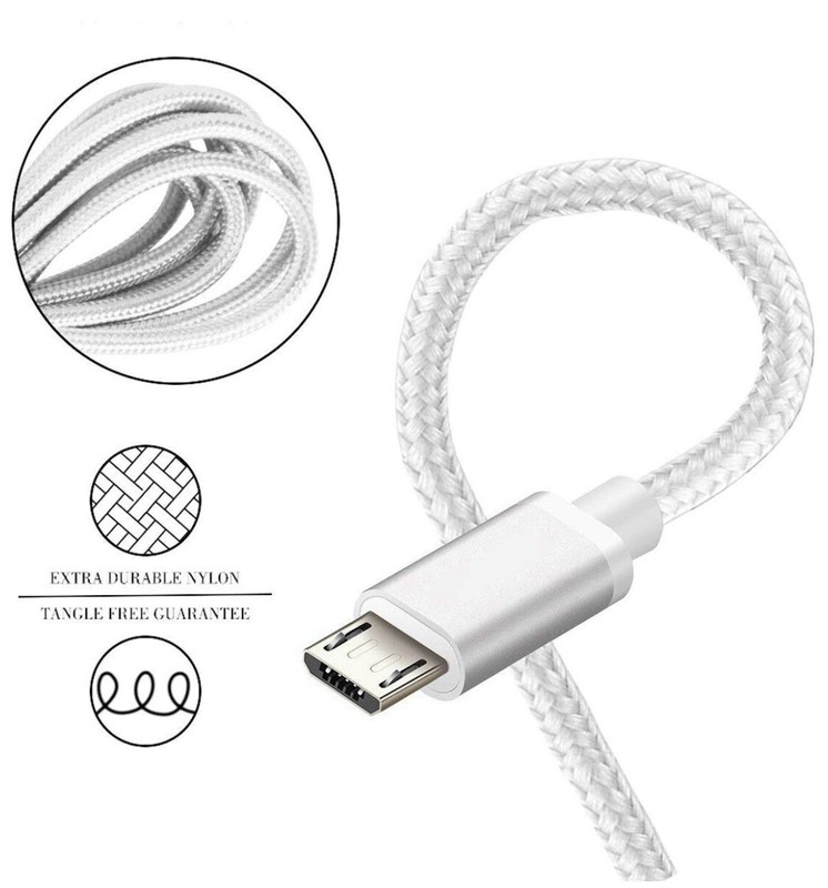 2 Pack 10/6ft Micro USB Cable Fast Charge Sync Data for Samsung Android HTC LG gallery