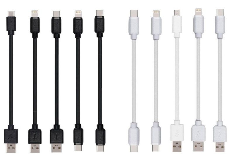 10-Pack Multi Short USB Cables & TypeC-C Cables for Charging Stations Compati…