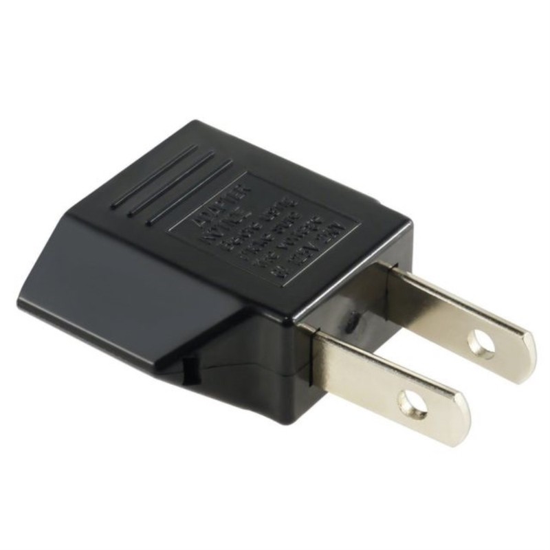 Euro to US OR US to Euro Converter Plug Adapter Travel Black gallery