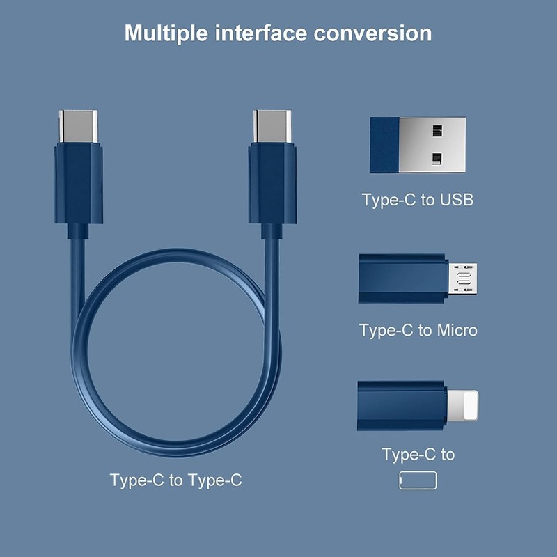USB Adapter with Charging Cable, Lighting Adapter, SIM Card Holder - Compact gallery
