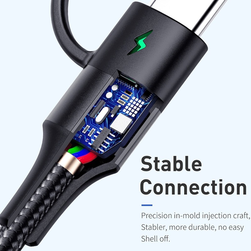 Type-C to Type-C/8 Pin Cable Charger for iPhone 15 14 13 12 Samsung S24 S23 S22+ gallery