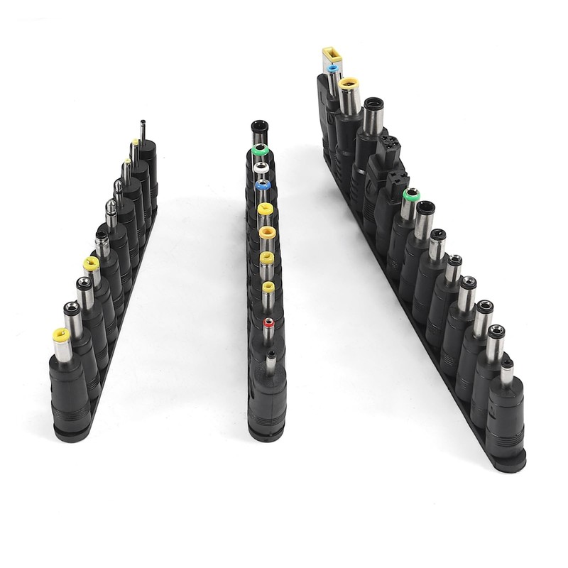 34 Pcs Universal DC Connectors Plug Kit Power Adapter Connector Jack Tips gallery