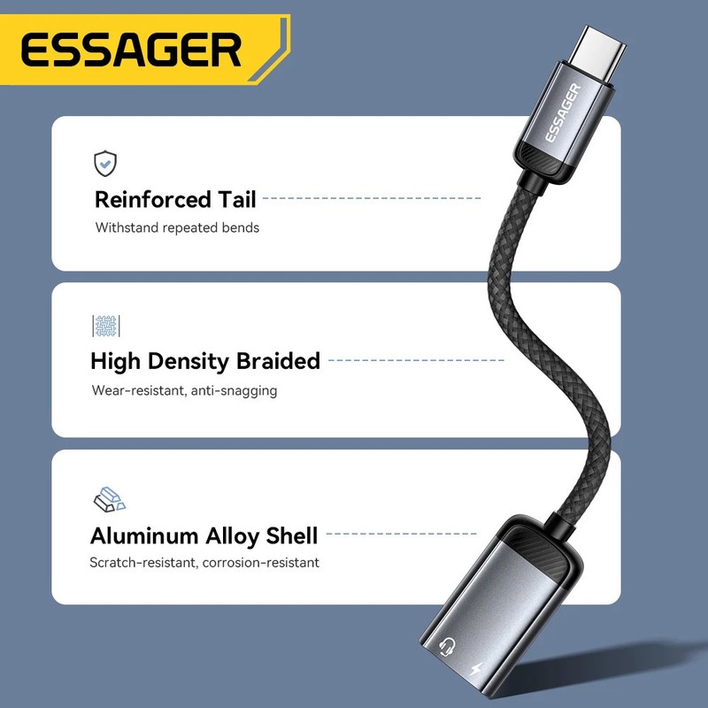 Type C Audio Adapter Cable Headphone Type-C Female to iP Male OTG Adapter gallery