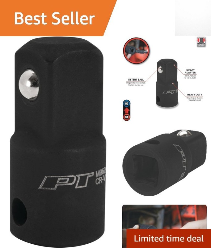 Versatile 3/8-Inch Female x 1/2-Inch Male Impact Adapter for Professionals