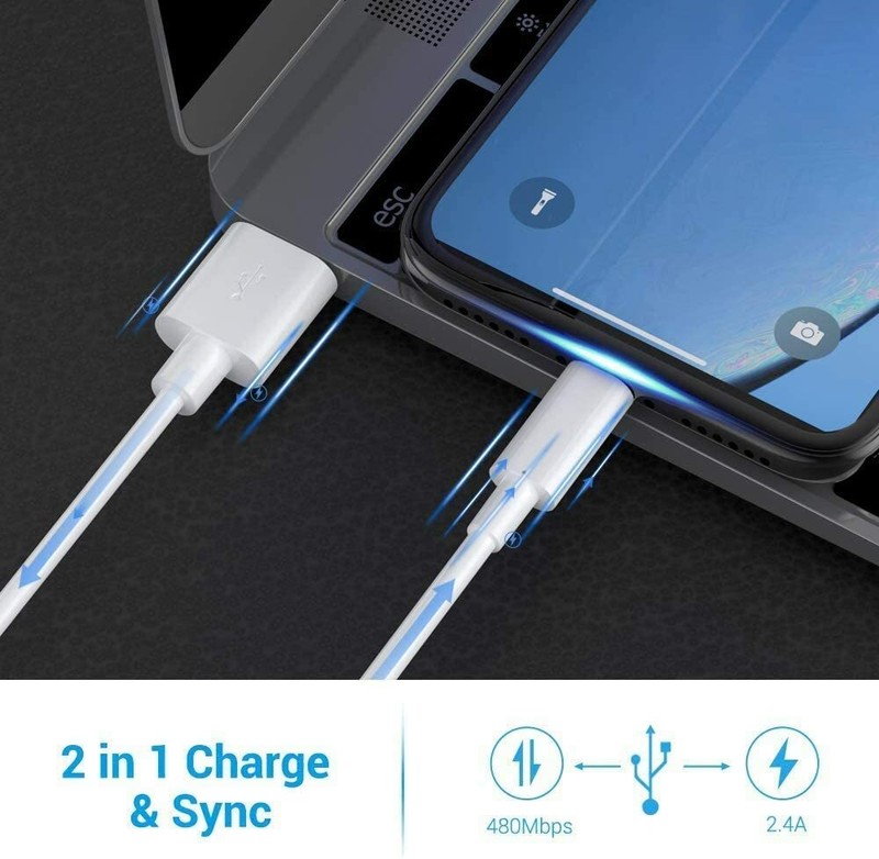 3PACK USB Data Fast Charger Cable For Apple iPhone 5 6 S 7 8 Plus X 11 12 iPod gallery
